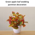 thumbnail image 3 of serony Artificial Potted Plant Leaf Simulation Leaves Home Office Desktop Greenery Decoration, Plant Type 3, 3 of 7