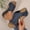 Blue, variant on Gspmoly Womens Slide Sandal, Fashion Women Casual Round Head Slippers Comfy Beach Casual Shoes Slippers Women Black 39