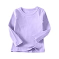 thumbnail image 1 of Chandails Molletonnés pour Filles en Liquidation Unisexe Garçons Filles Coton Chandail à Manches Longues Décontracté Col Rond Hauts Bas Confortable Uni sous-Vêtement T-Shirts Chemisier Tout-Petits Filles Chandail à Manches Longues Nouveau Taille 3-4 Ans, 1 of 8