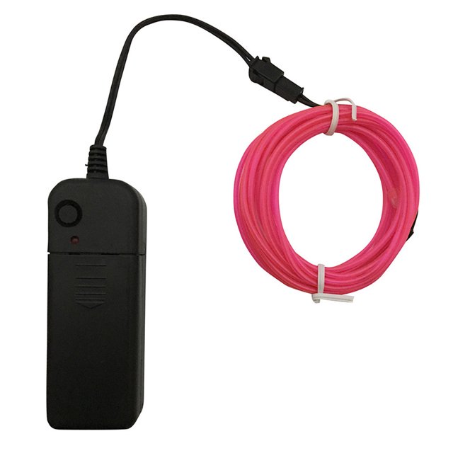 Flexible LED Light EL Wire String Strip Rope Glow Decor Neon Lamp USB Controlle