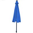 thumbnail image 4 of Patiojoy 10 ft Patio Market Umbrella w/Solar Powered LED Light Blue, 4 of 9