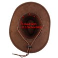 thumbnail image 3 of INSPIRE CHIC Men Faux Suede Adjtable Neck Strap Western Style Sunhat Cowboy Hat Cap, 3 of 4