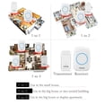 thumbnail image 2 of CACAZI Waterproof Wireless Doorbell Smart Remote Door Bell Chime Battery Self-powered Transmitter Doorbell, 2 of 9