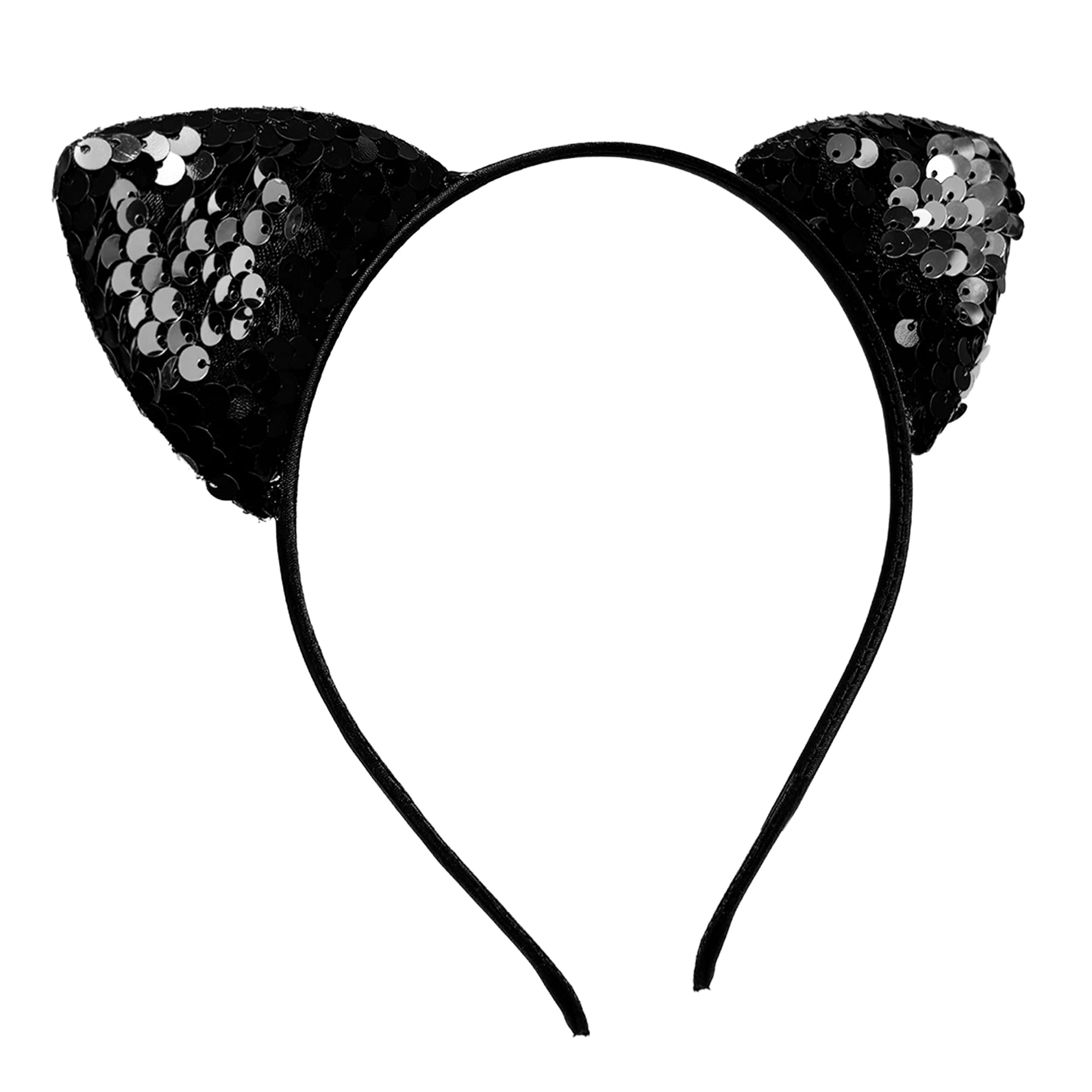 Way To Celebrate Sequin Silver Cat Headband