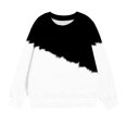thumbnail image 4 of Besolor Chandail en Molleton Surdimensionné pour Filles Automne Décontracté Col Rond Manches Longues Hauts Mode Tenues à Blocs de Couleur, 4 of 5