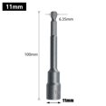 thumbnail image 1 of Douille de Forage Hexagonale 100mm Long 6mm-19mm, 1 of 10
