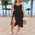 thumbnail image 4 of Sortie de Plage pour Femmes avec Sangle Ajustable, Fente Latérale Haute, Polyester Tissé Transparent, 1 Pce, 4 of 9
