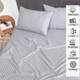 thumbnail image 2 of Ruvanti 100% Cotton Sheets - Crispy Cooling Percale Sheets For Twin Size Bed, Breathable & Durable Twin Sheet Set, 16 Inches Deep Pocket Sheets, Idiomatic Expression, 3 Pieces, 2 of 5