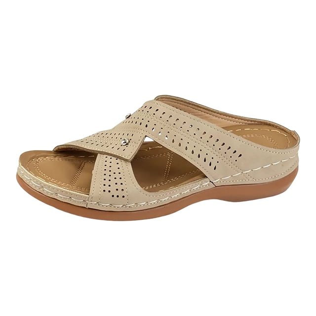 DAFEI Sandales de Plage Sandales de Plage Sandales de Plage pour Dames Sandales Compensées d'Été Chaussures Femmes Pantoufles Sandales Bohèmes Chaussures Mode