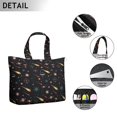 thumbnail image 5 of Astronaut Rocket Print Weekender Bag Large Capacity Travel Tote with Outer Space Cosmos Theme, Lightweight Airplane Friendly, 5 of 5