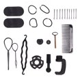 thumbnail image 3 of Hair Mannequin Head Hairdressing Styling Training Braiding Practice Doll Head with Clamp Stand Tools, 3 of 12