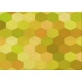 thumbnail image 1 of Ahgly Company Tapis d'Intérieur Lavables en Machine Rectangle Transitionnel Jaune Doré, 5' x 8', 1 of 7