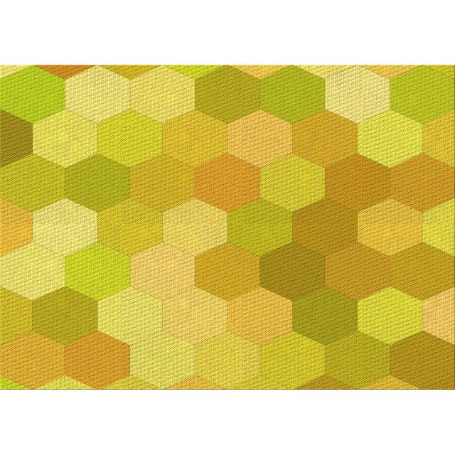 Ahgly Company Tapis d'Intérieur Lavables en Machine Rectangle Transitionnel Jaune Doré, 5' x 8'