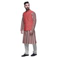 thumbnail image 2 of Atasi Ensemble Kurta Pyjama Ethnique Classique à Manches Longues Imprimé pour Hommes Tenue Décontractée, 2 of 5