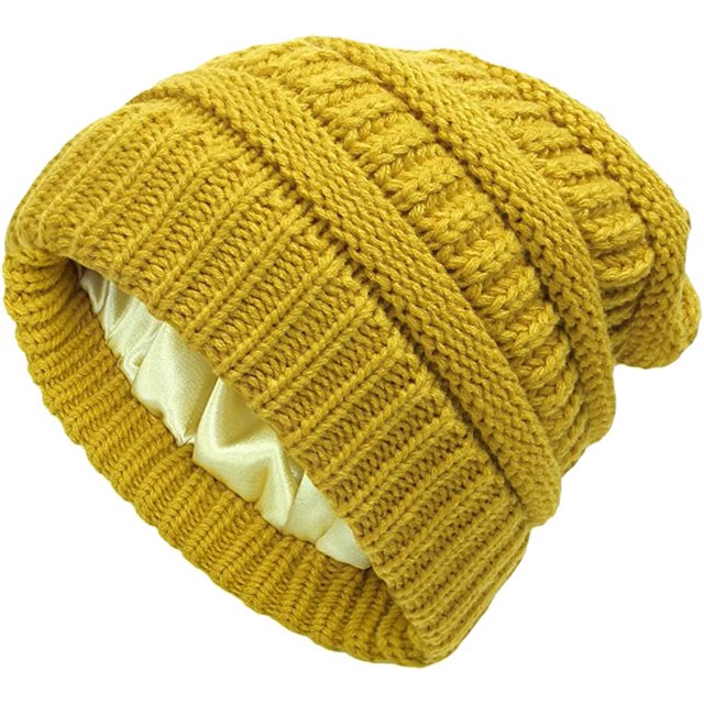 LinYooLi Bonnet Tricoté pour Femmes, Bonnet d'Hiver Doux et Chaud