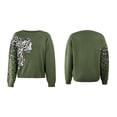 thumbnail image 4 of REDHOTYPE omen Surdimensionné Pull Col Rond Lanterne Manches en Vrac Pull Chunky Pull Pull Pull Pull en Tricot Tops, 4 of 5