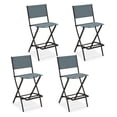 thumbnail image 1 of Topbuy Tabourets de Bar d'Extérieur Pliants - Ensemble de 4, Bleu, 1 of 6