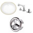 thumbnail image 1 of American Imaginations 19.5-in. W CUPC Oval Bathroom Undermount Sink Set In White - Chrome Hardware AI-26824, 1 of 8