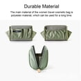 thumbnail image 4 of serony Solid Color Cosmetic Bag Makeup Case Waterproof Pouch Travel Fashion Large Capacity Handbag Multifunctional for L/Black, 4 of 9