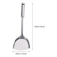 thumbnail image 2 of NUOLUX 7Pcs Kitchen Utensils Set Metal for Cooking Utensils Stainless Steel with Flat Head, 2 of 6