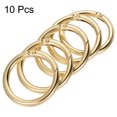 thumbnail image 3 of Unique Bargains Light Gold Zinc Alloy Spring Gate O Ring Snap Clip Buckle 10 Pack, 3 of 5