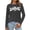 Grey, variant on HUITKMM Cotton T Shirts for Women Women's Casual Printed Round Neck Long Sleeve T Shirt