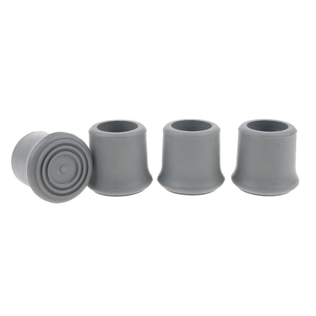 Milaget 4 Pieces Trekking Pole Caps Walking Stick Ferrules Non-slip Foot Cover 22mm