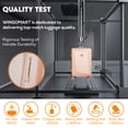 thumbnail image 2 of WINGOMART Ensemble de Bagages 3 Pcs Léger Durable PC+ABS Rigide, Roues Doubles Pivotantes, Cadenas TSA - 20 Po/24 Po/28 Po, 2 of 6