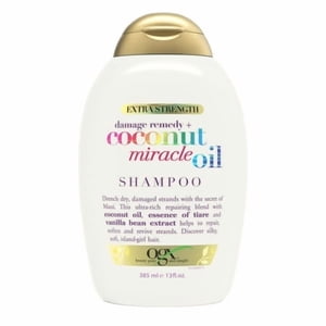 Ogx Réparation des dommages d'une force supplémentaire + Shampooing à l'huile de coco pour les cheveux secs, secs et secs & Shampooing en vol Taming Shampooing sans paraben surfactants sans sulfate 13 C'est vrai.