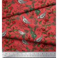 thumbnail image 3 of Soimoi Poly Georgette Fabric Bird & Leaf Bird Fabric Prints By Yard 42 Inch Wide, 3 of 3