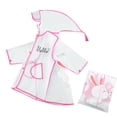 thumbnail image 1 of GPOECD Children’s Baby Hooded Cartoon Rabbit Pattern Cute Transparent Rain Ponchos Rainwear for Kids Pink,XL, 1 of 4