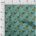 thumbnail image 1 of oneOone Cotton Poplin Fabric Leaves|Bird & Floral Block Print Sewing Fabric BTY 42 Inch Wide, 1 of 4