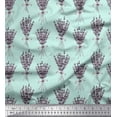 thumbnail image 1 of Soimoi Blue Silk Fabric Semi Circle Geometric Print Fabric by the Yard 42 Inch Wide, 1 of 5