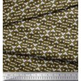 thumbnail image 3 of Soimoi Georgette Viscose Fabric Leaves & Floral Block Print Sewing Fabric Yard 42 Inch Wide, 3 of 3