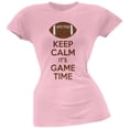 thumbnail image 1 of T-Shirt Doux Rose pour Juniors « Keep Calm Game Time Football », 1 of 1