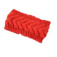 thumbnail image 1 of Bandeau d'Hiver Élastique pour Femmes, Bandeau Chaud Fait de Gros Cache-Oreilles pour Dames, Accessoires de Cheveux Style Simple pour Femmes Rouge, 1 of 6