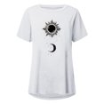 thumbnail image 4 of Pompotops Chemises Mode Décontractée pour Femmes Manches Courtes Tee-Shirt Ample Tunique Blouse, 4 of 4