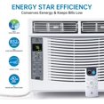 thumbnail image 4 of Ourlova NO WIFI Window Air Conditioner 6000 BTU, Window AC Unit With Cooling Room 250sq.Ft, Energy Saving Window AC Unit With Remote & Timer Function & Easy Install Kit 115V/60Hz, 4 of 5