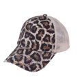 thumbnail image 1 of Ponytail Messy Buns Trucker Plain Baseball Visor Cap Unisex Hat, 1 of 5