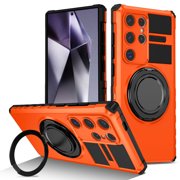 Xs Phone Case,Magnetic Phone Case,S25Ultra Case with 360 Degrees Rotatable Magnetic Stand Whole Body Military Grade Shockproof Protective Phone Cover Magnetic Phone Case for S25U,Charging Phone Case
