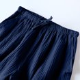thumbnail image 4 of Tranfacy Summer Shorts for Women, Solid Color Casual Pocket Home Shorts, 4 of 6