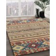 thumbnail image 2 of Ahgly Company Indoor Rectangle Abstract Chestnut Brown Oriental Area Rugs, 2' x 3', 2 of 6