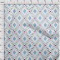 thumbnail image 4 of oneOone Polyester Spandex Baby Blue Fabric Check Craft Projects Decor Fabric Printed By The Yard 56 Inch Wide, 4 of 4