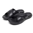 thumbnail image 4 of Wdhugt Mens Slippers Open Toe Round Toe Casual Comfortable Summer Daily Pu Us Size 7 Foot Length 9.84In, 4 of 9