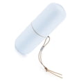 thumbnail image 4 of ziyahi Travel Toothbrush Case Capsule Toothbrush Cup Holder 2 in 1 Cover Container Bathroom for Business Use Outdoors Sky Blue, 4 of 9