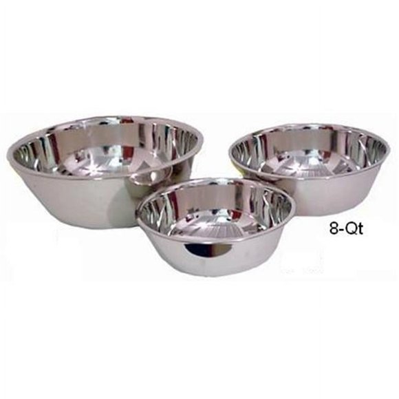 Lindy s 48D8 Bol à Mélanger en Acier Inoxydable Extra Lourd de 8 Pintes