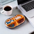 thumbnail image 1 of Moisture Proof Mini Pill Organizer Box with Removable Grids | Portable Travel Storage Case for Vitamins, Jewelry, or Small Accessories | Semitransparent Airtight Container for Home, Office, or On, 1 of 7