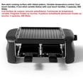 thumbnail image 4 of Starfrit 4-Person Party Grill Raclette, Non-Stick Grill Plate, Ribbed Surface, Adjustable Temperature, 600 Watts, Easy to Clean, Black, 4 of 7