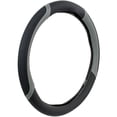 thumbnail image 2 of Auto Drive Black-Gray Sport Grip Steering Wheel Cover, 2 of 5