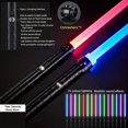 thumbnail image 1 of Upgraded Version Gravity Sensing Light Saber 2 In 1 15-color Metal Laser Sword, 1 of 5
